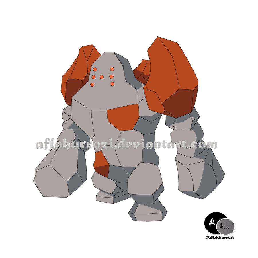 Regirock Pattern Pokemon Regirock by aflakhurrozi on DeviantArt