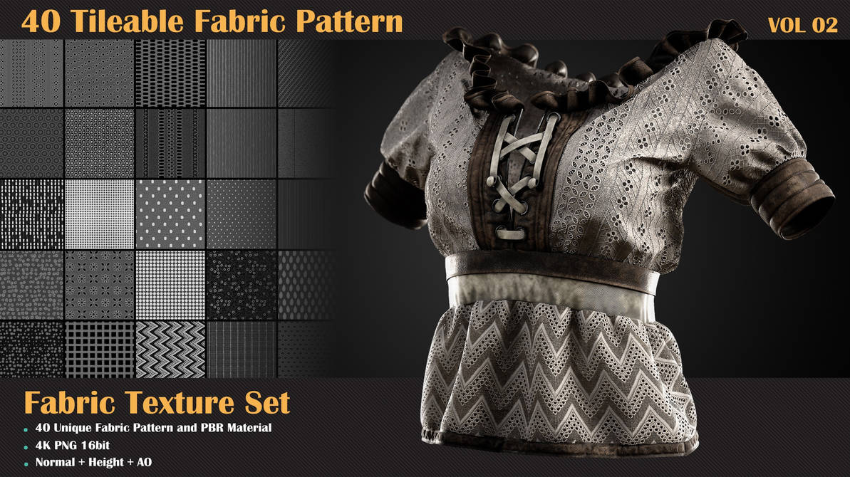 40 Tileable Fabric Pattern - VOL 02 by miladkambari on DeviantArt
