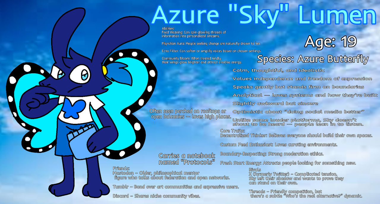 Azure Deviant Azure 'Sky' Lumen by DeviantBeann3 on DeviantArt