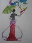 Kanaya walking in the rain by bashfulwitch