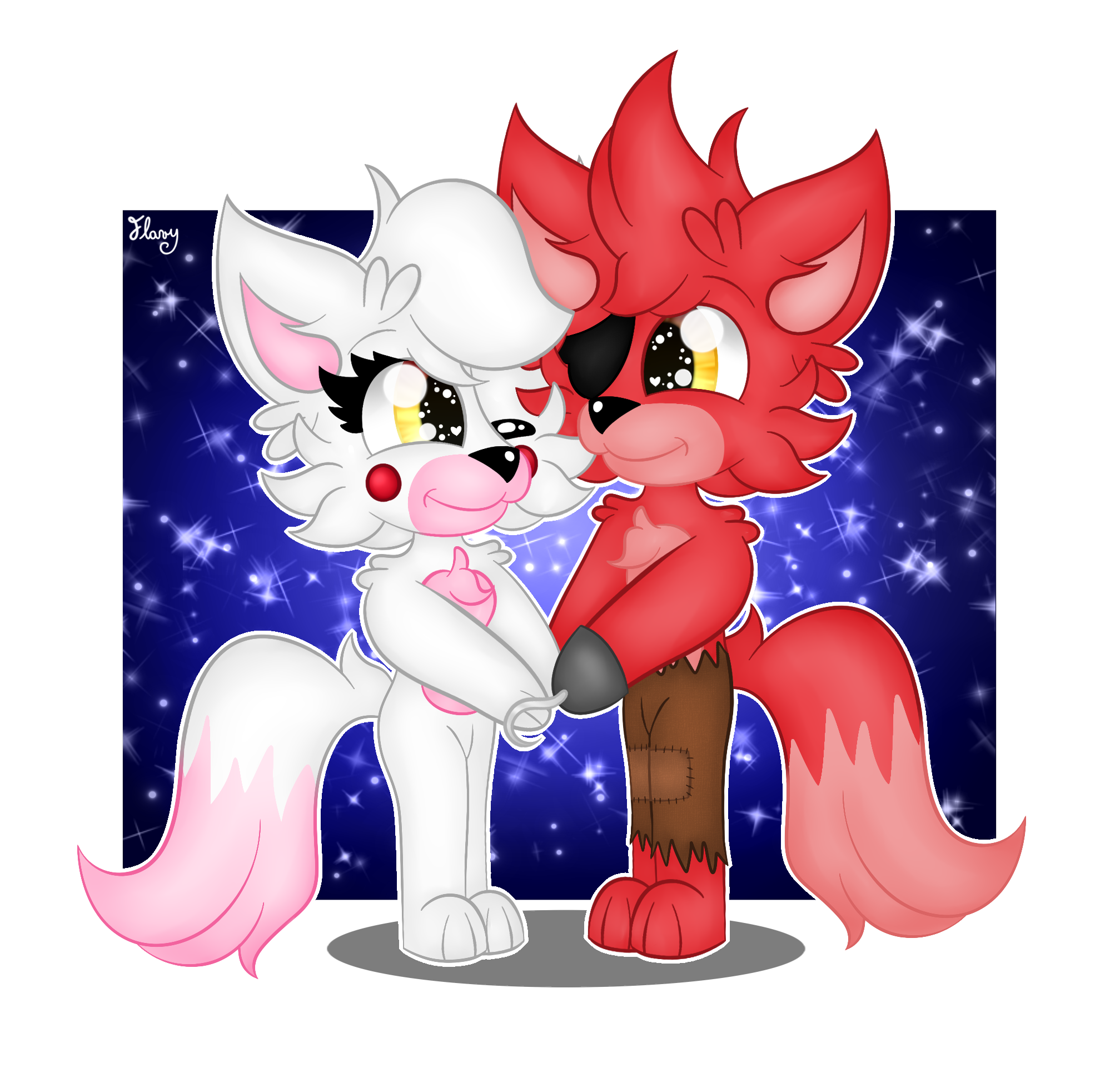 Foxy X Mangle on FoxyShipping DeviantArt
