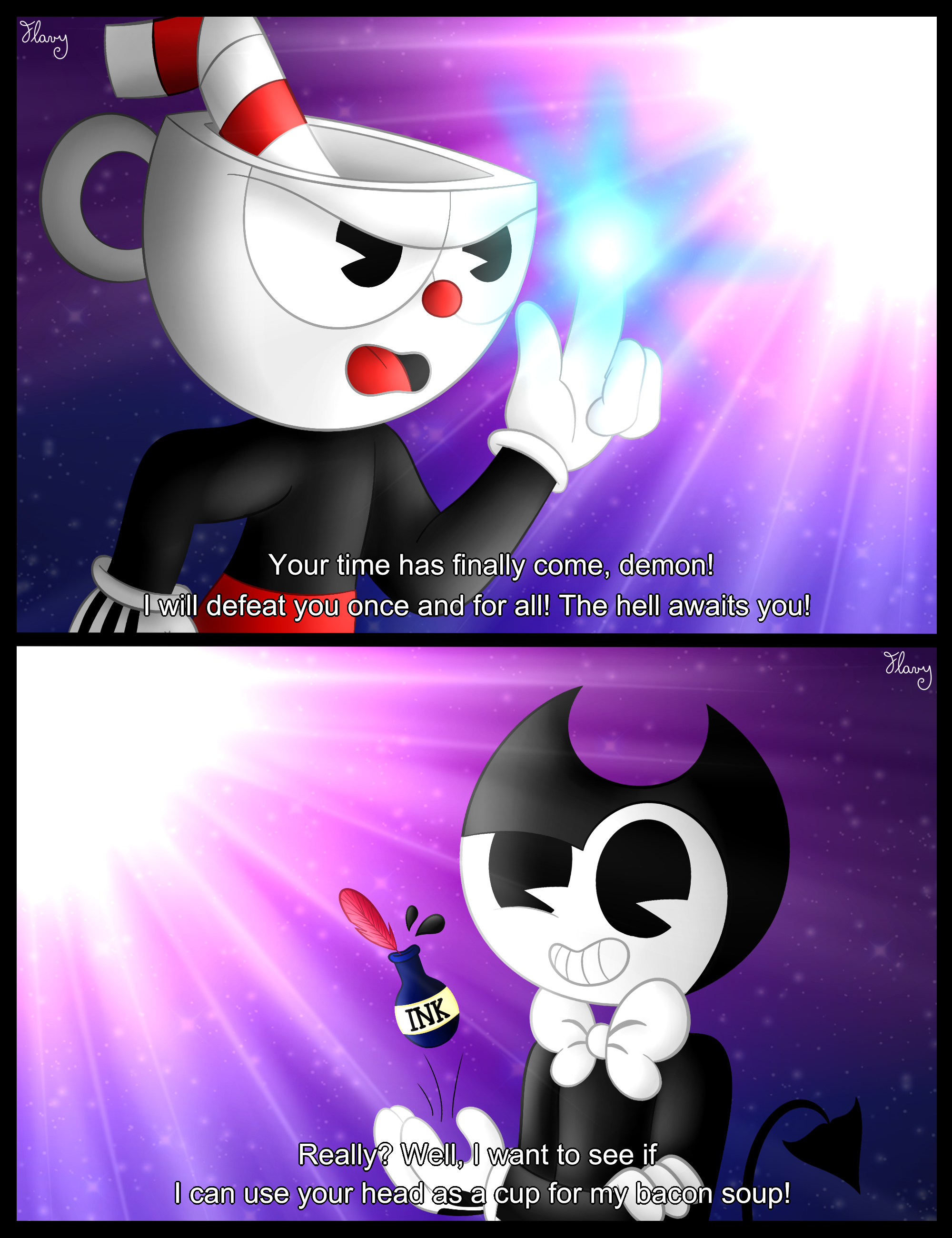 Bendy as Cuphead show style by Galacycutie on DeviantArt