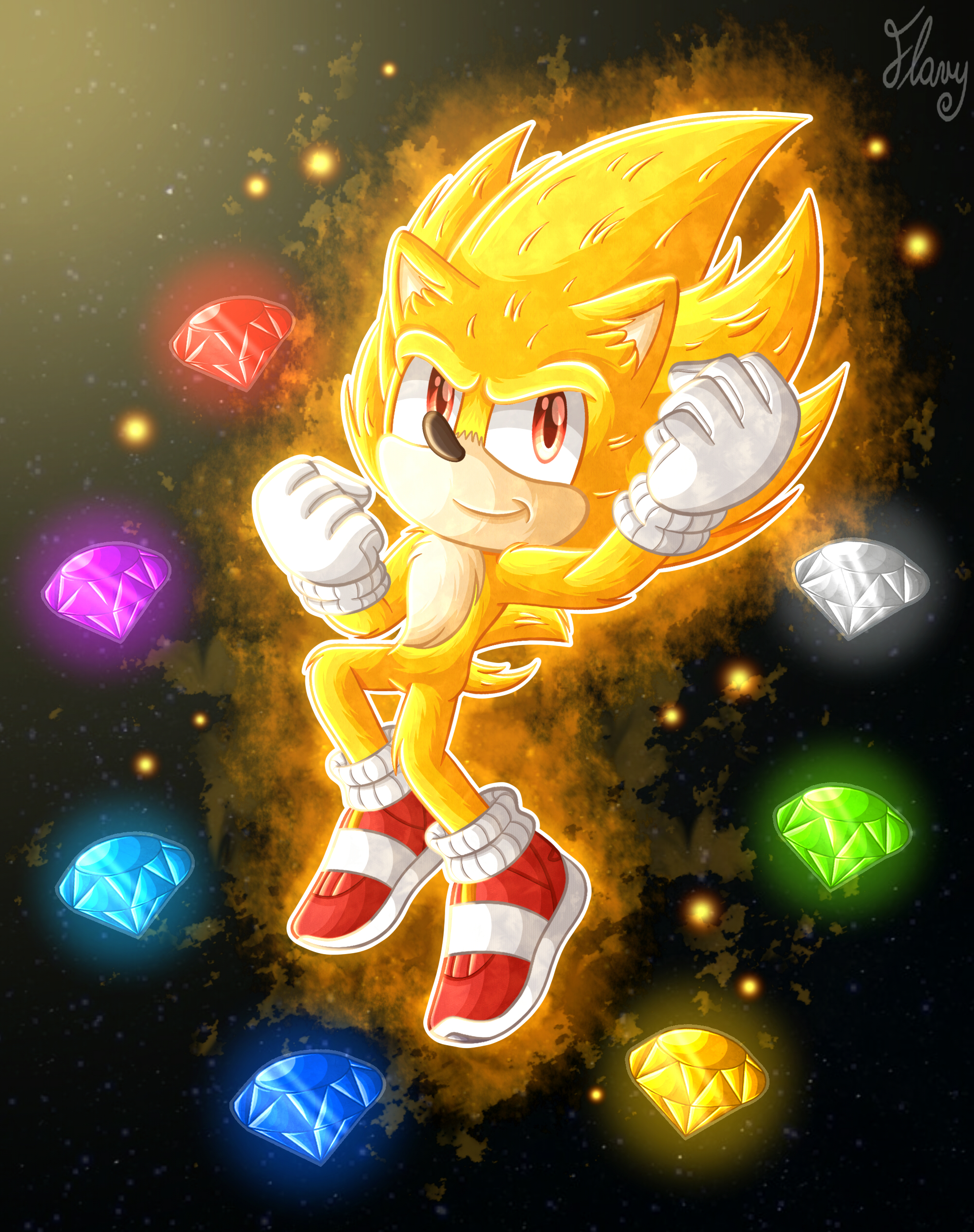 Super Sonic (Movie Version)  Blake_Art : r/SonicTheHedgehog