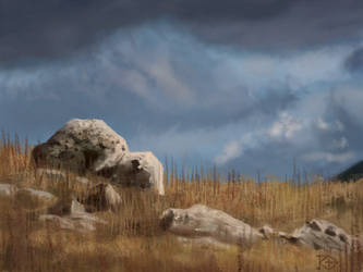 Mountain hilltop rocks /study by RGBfumes