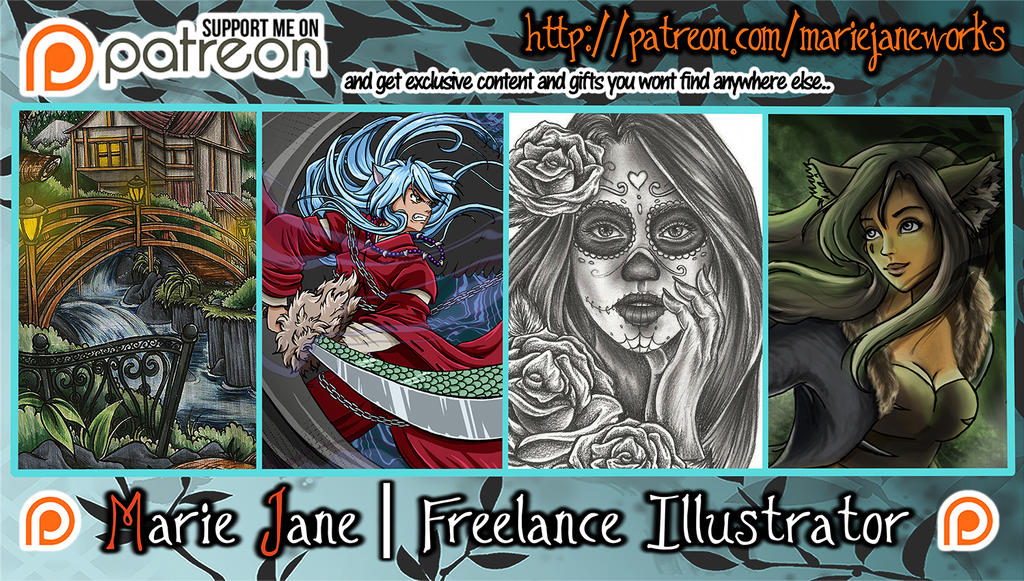 Patreon Banner ~ SUPPORT MJ by MarieJaneWorks Patreon Banner ~ SUPPORT MJ by MarieJaneWorks