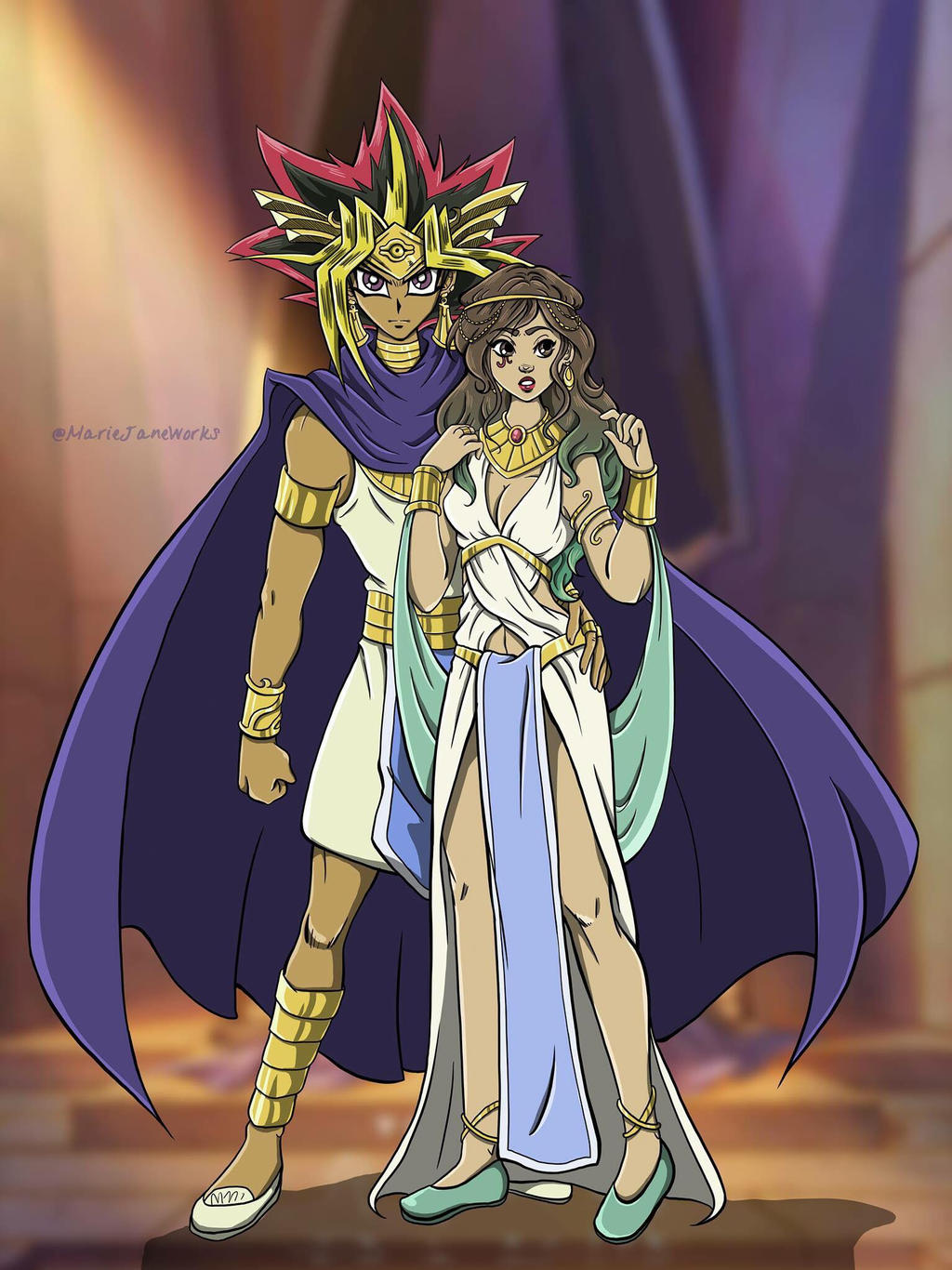 King and Queen of Egypt by MarieJaneWorks