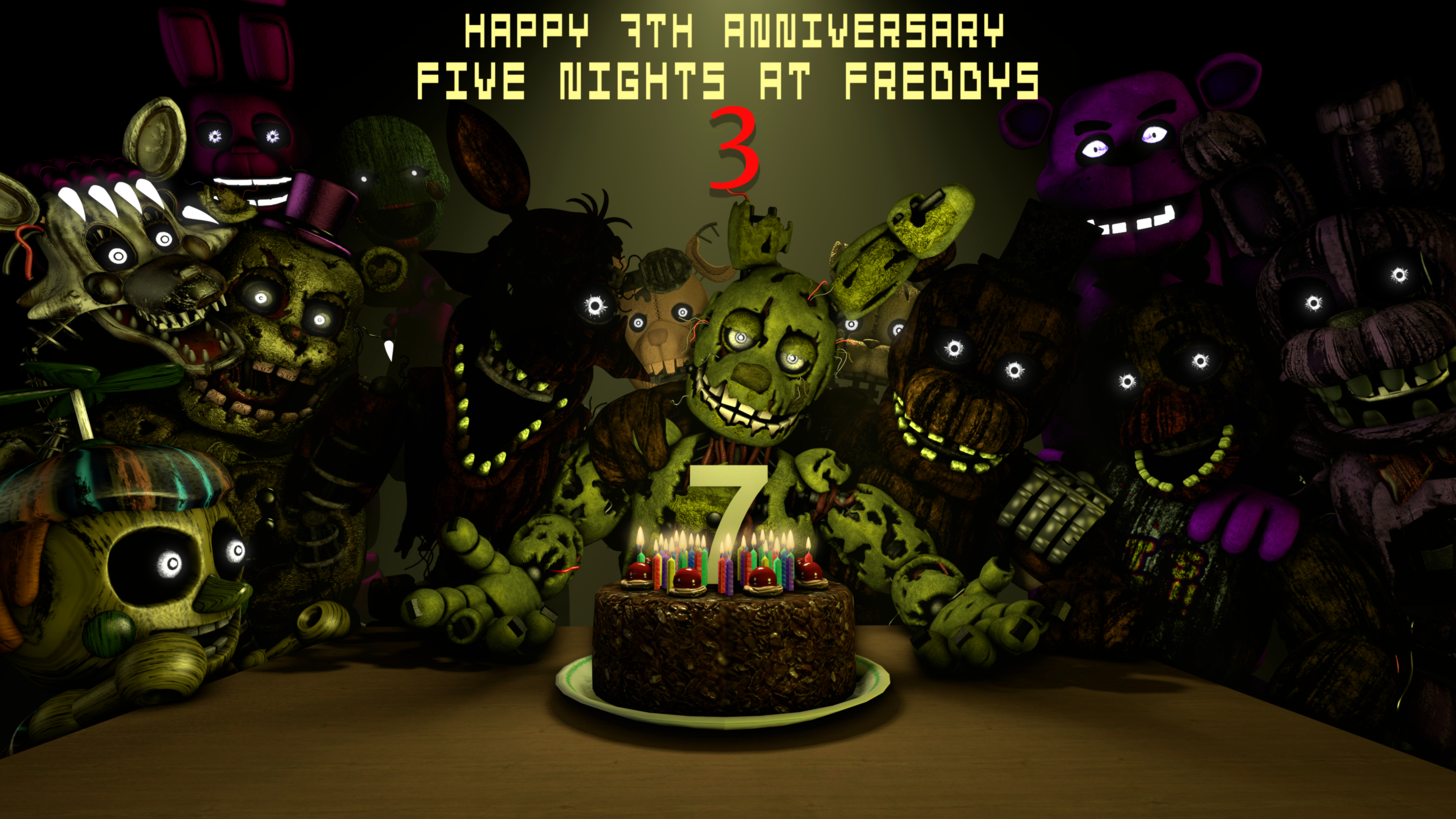 I can't believe it's the anniversary in 2023 the year that FNAF 3