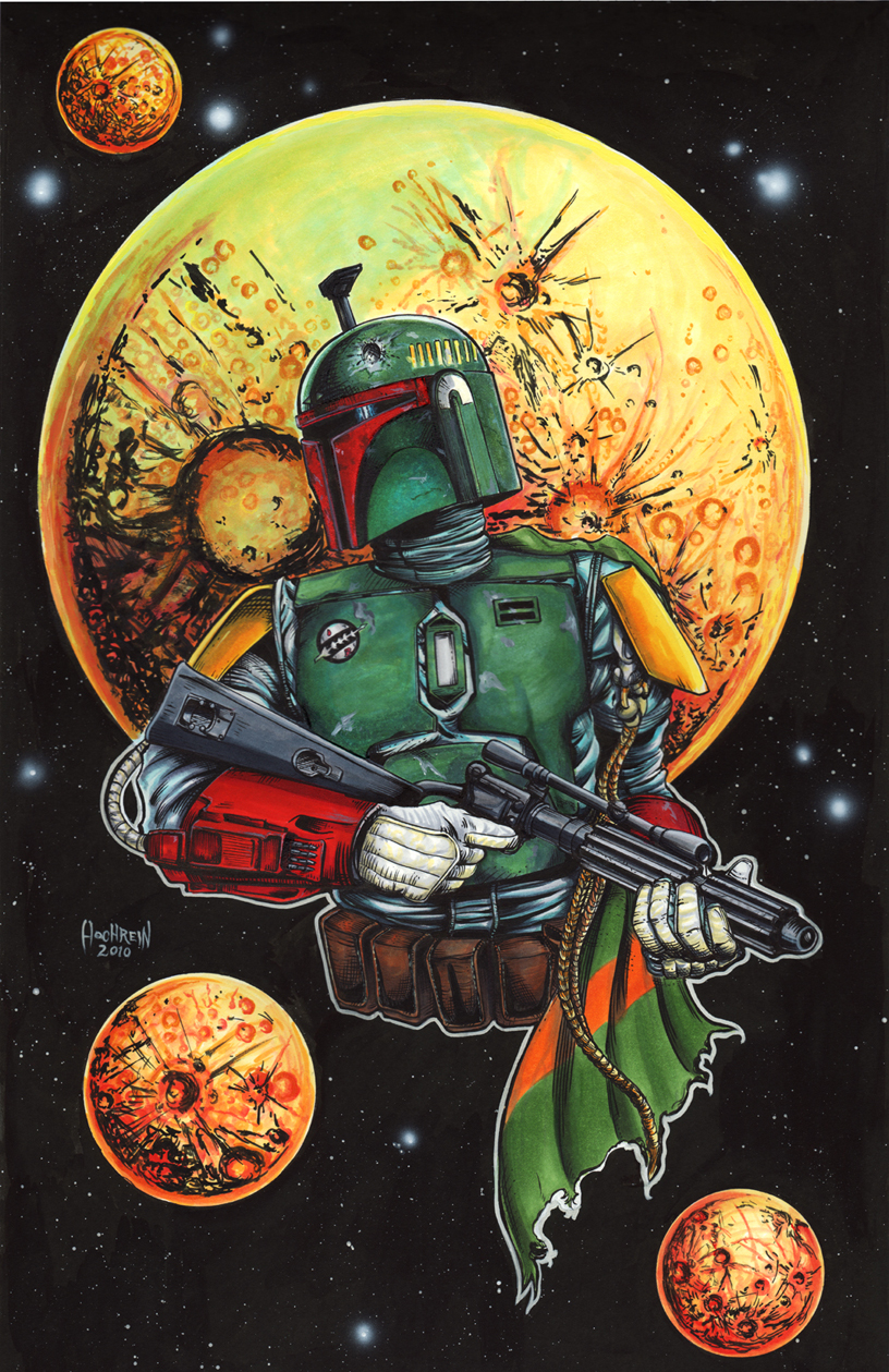 Boba Fett Pin Up