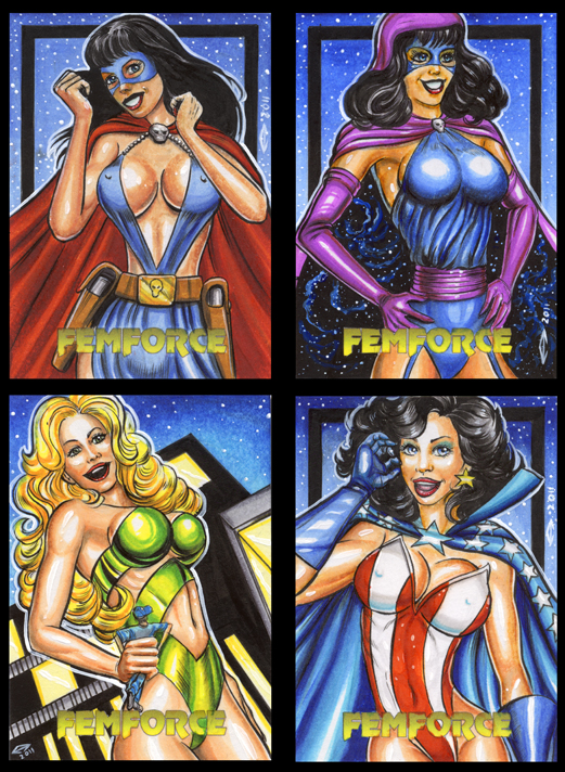 FEMFORCE AP SKETCH CARDS