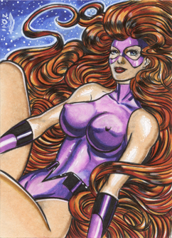 INHUMANS MEDUSA SKETCH CARD