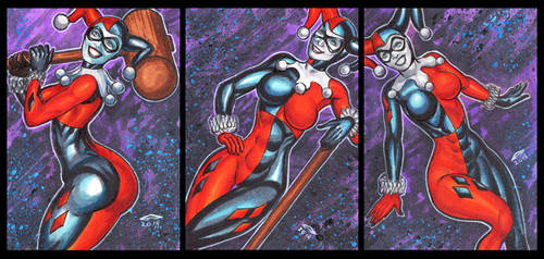 CLASSIC HARLEY QUINN PERSONAL SKETCH CARDS