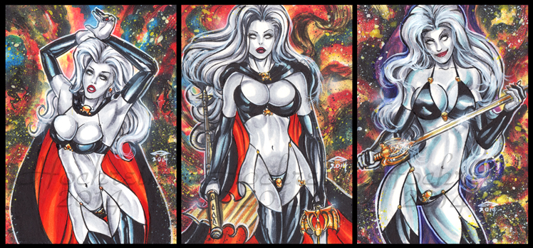 LADY DEATH PERSONAL SKETCH CARDS