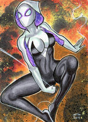 SPIDER GWEN PERSONAL SKETCH CARD