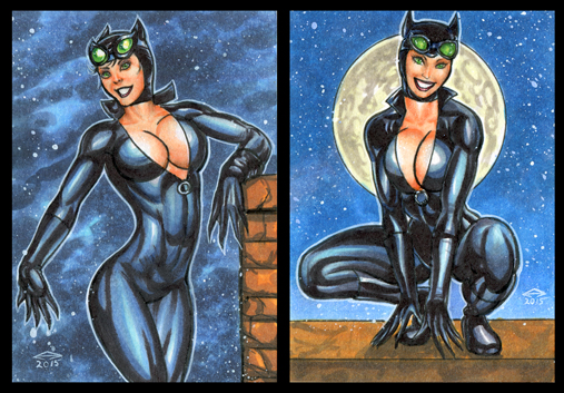 CATWOMAN PERSONAL SKETCH CARDS