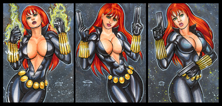 BLACK WIDOW PERSONAL SKETCH CARDS