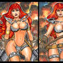 RED SONJA PERSONAL SKETCH CARDS