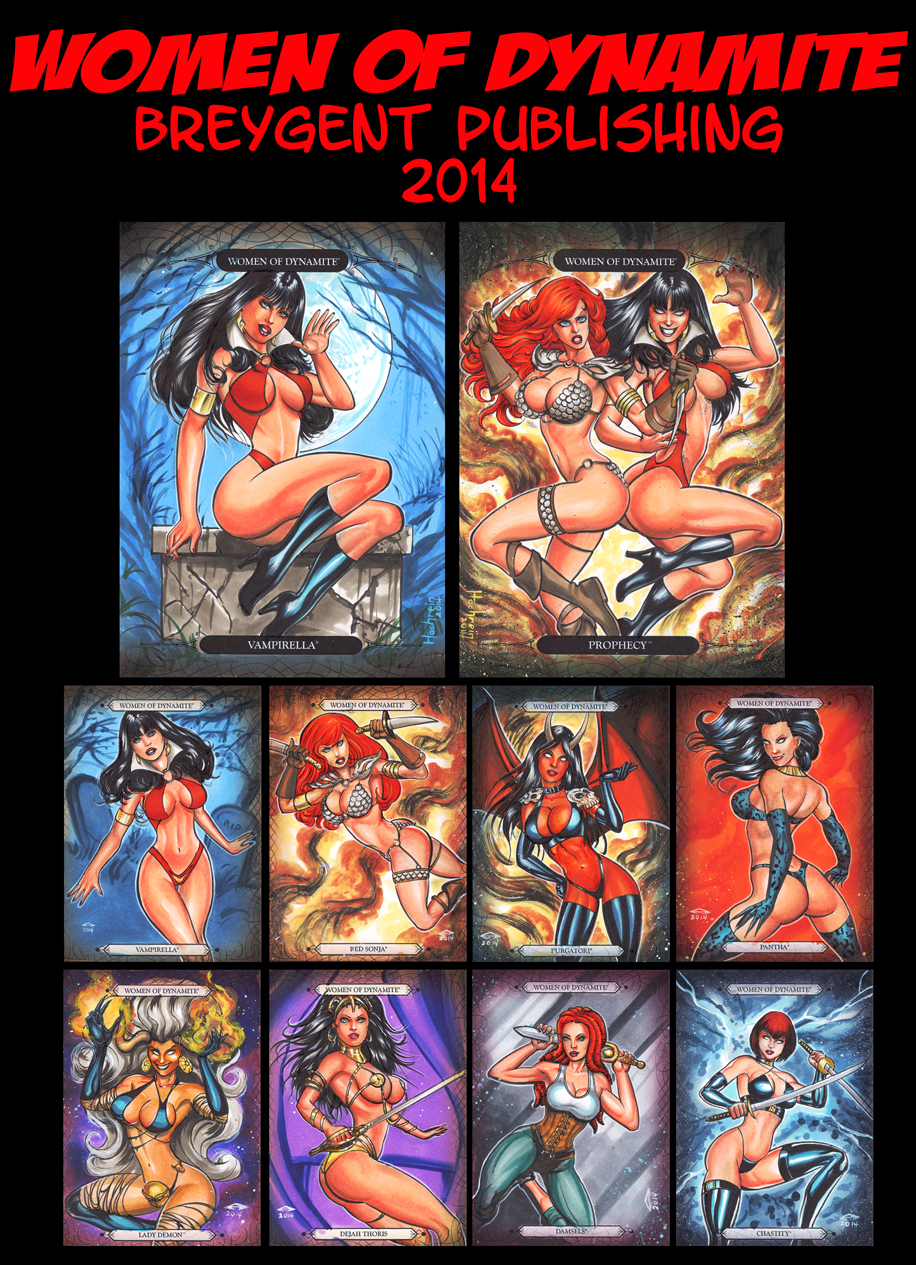 WOMEN OF DYNAMITE SKETCH CARDS 2014