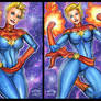 CAPTAIN MARVEL PERSONAL SKETCH CARDS 12-2015