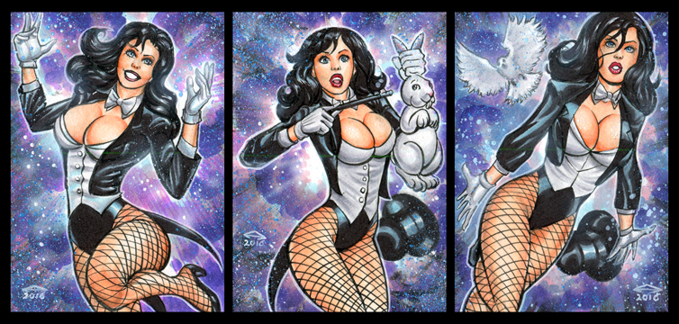 ZATANNA PERSONAL SKETCH CARDS 1/2016