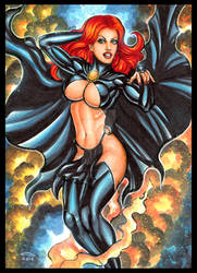 GOBLIN QUEEN 5 X 7 SKETCH CARD 2016 by AHochrein2010