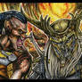 Predator Badlands Sketch Card aceo puzzle
