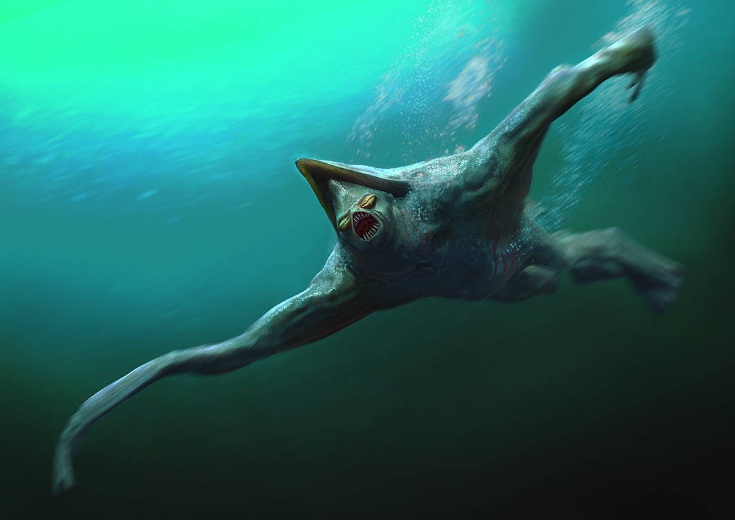 Humanoild Fish Mutant human fish by phubet on DeviantArt