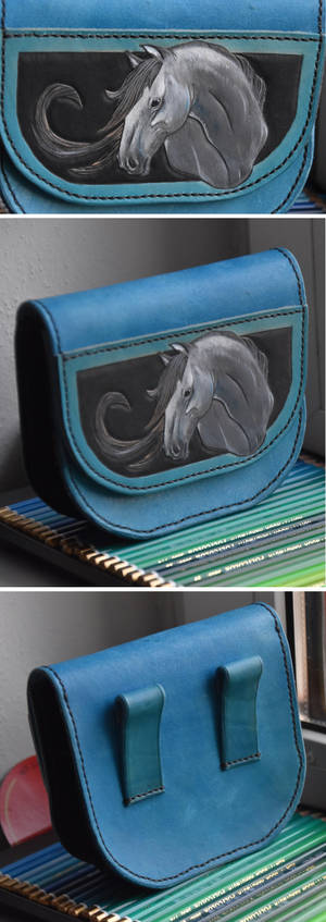 Blue bag with horsie