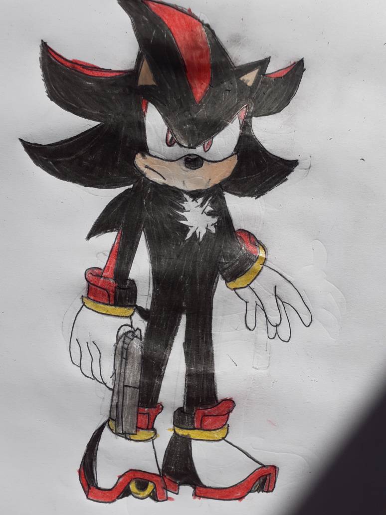 shadow with gun by eggmanteen on DeviantArt