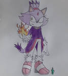 Blaze the Cat by TheOneAndOnlyCactus