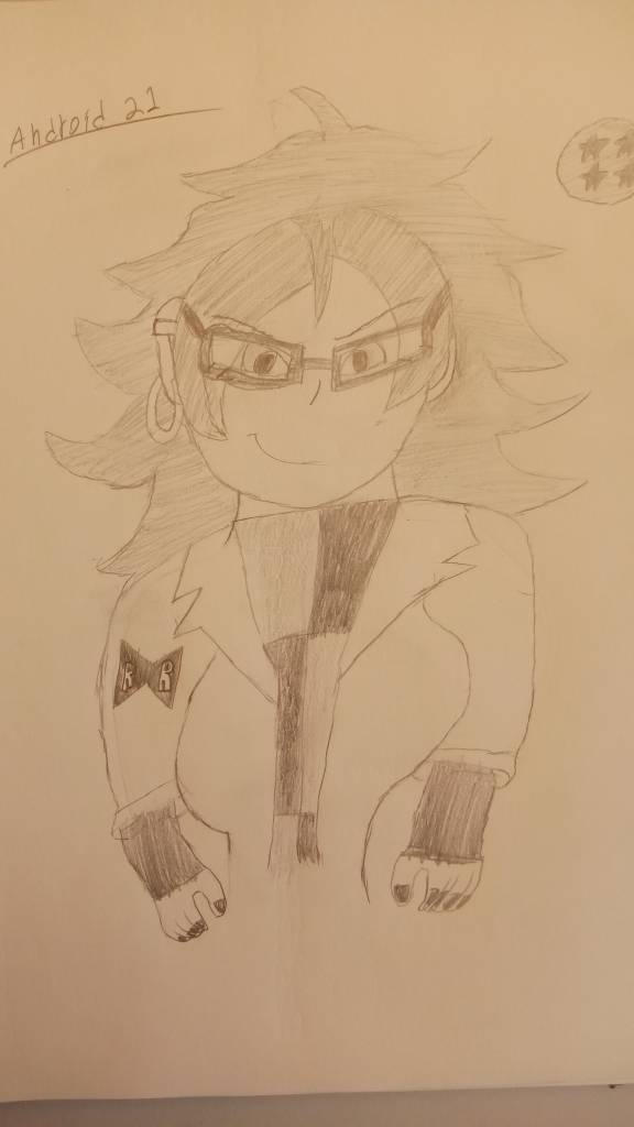 Android 21 Sketch by StefMassacre on DeviantArt