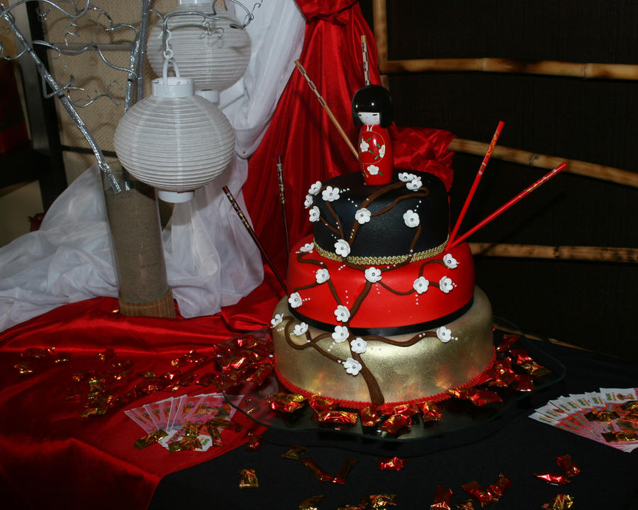 Oriental Design Cake