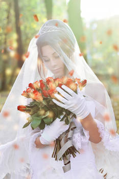 Wedding Yuna cosplay