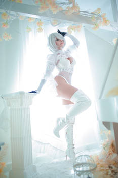 White Bride 2B cosplay