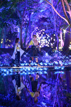Yuna and Tidus - Macalania Woods