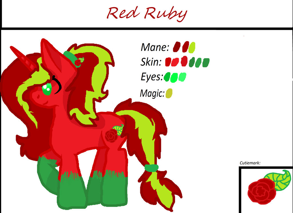 Red Ruby Ref Sheet by OwlPower669 on DeviantArt