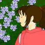 Chihiro in the flowers