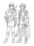 Marth and Link Lines by theLostSindar