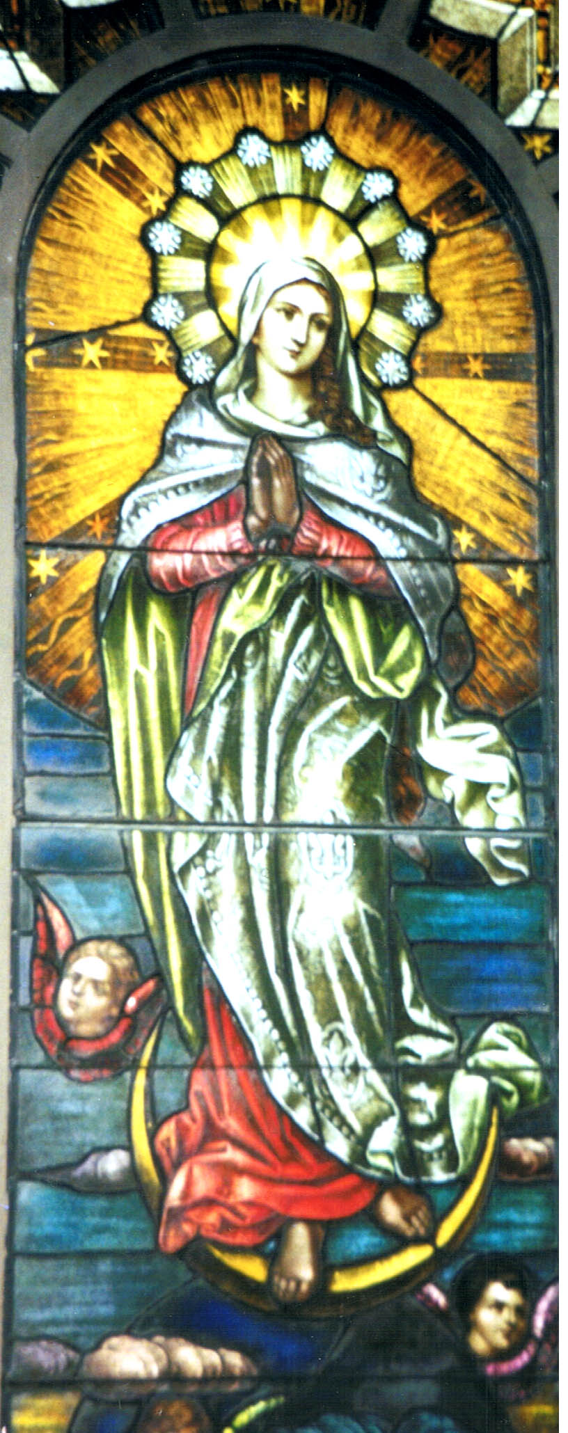 Mary Stained Glass Window