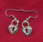 Locked Heart Earrings by MsJody