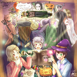 APH halloween in Englands room