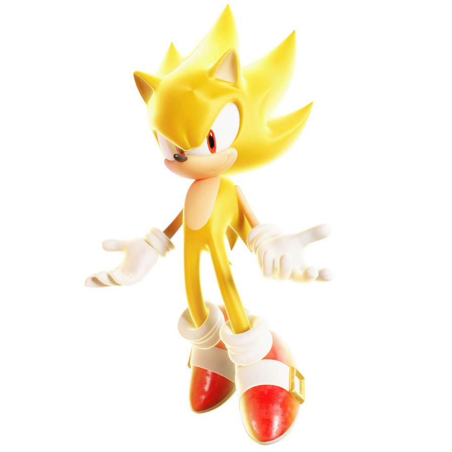 Sonic the Hedgehog render || Super Sonic 1 by Justin113D on DeviantArt