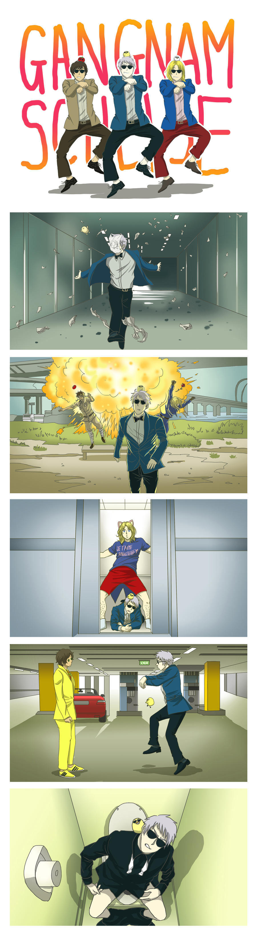 BTT X OPPAN GANGNAM STYLE by kuroneko3132 on DeviantArt