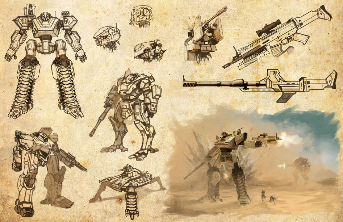 Tank Mech Concept by DeathMetalDan on DeviantArt