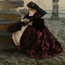 Red tudor gown