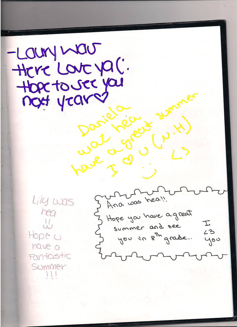 Yearbook signing part 2 by littlepup1234 on DeviantArt