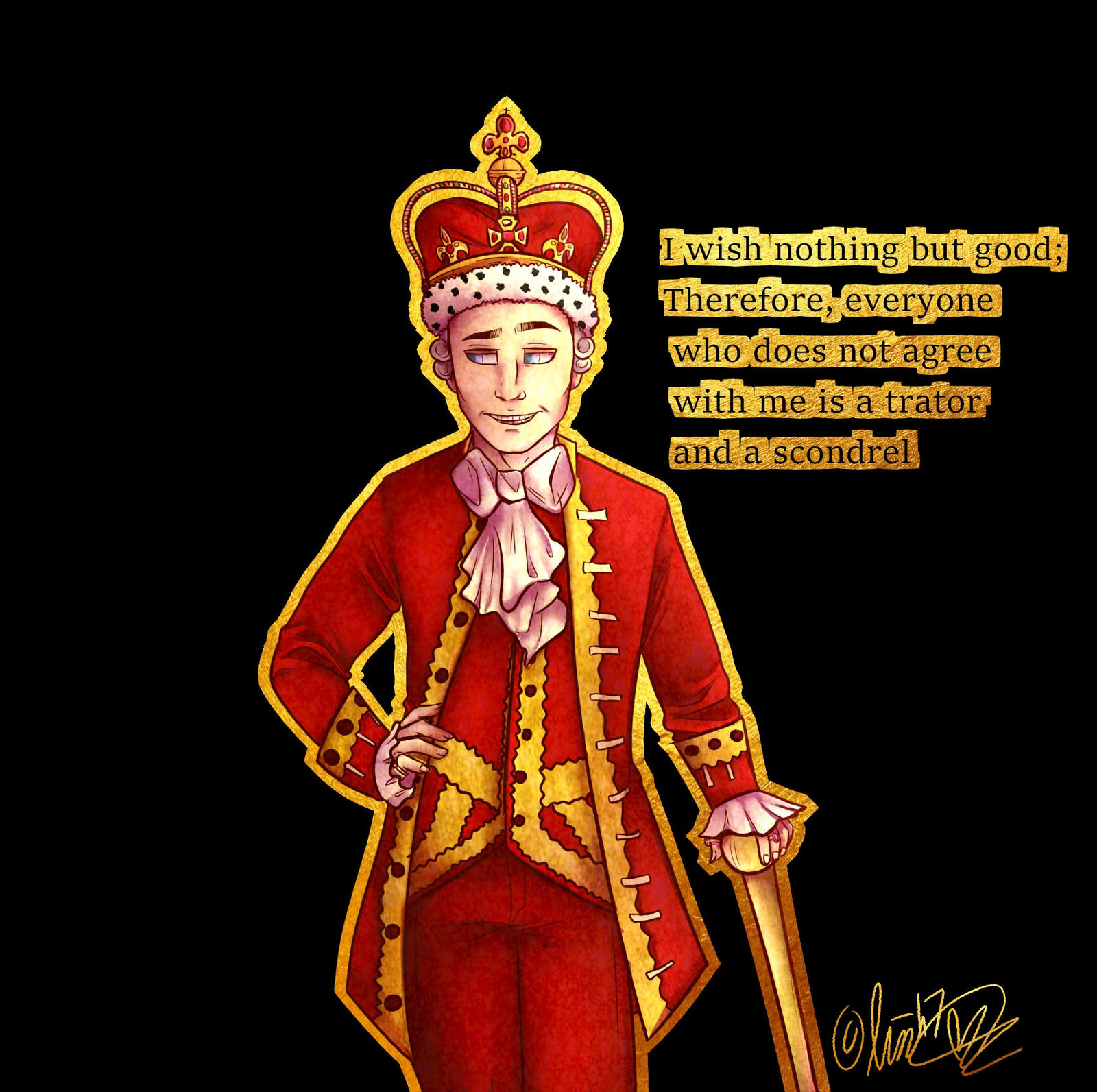 King George Iii Hamilton By Nuuskisboi On Deviantart
