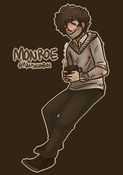 Grimm Monroe and a cup of coffee