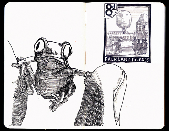 Sketchbook: Frog Stamp