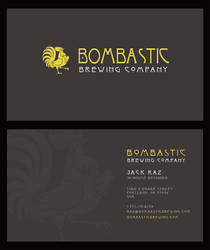 Business Card for Bombastic Brewing Co.