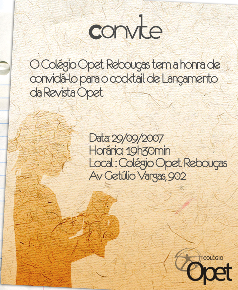 Convite Revista Opet